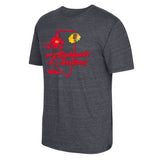 Mens CCM Chicago Blackhawks Triblend Territorial Tee - Pro Jersey Sports