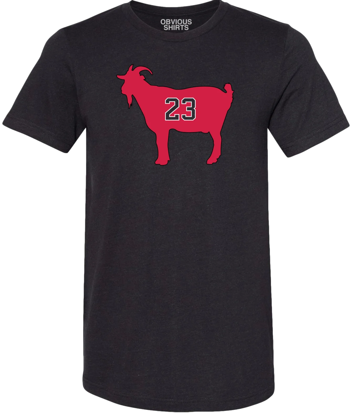 Men's Goat 23 Chicago Bulls Obvious Shirts Black Tee