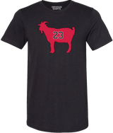 Men's Jordan Goat 23 Chicago Bulls Obvious Shirts Black Tee - Pro Jersey Sports