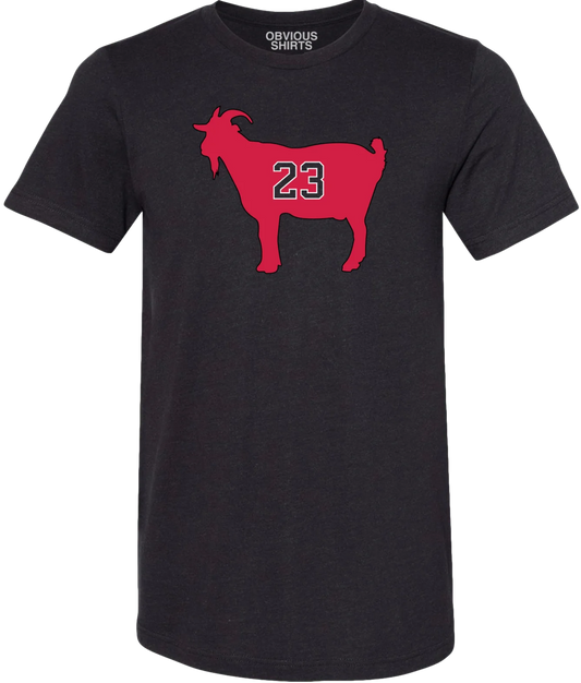 Men's Goat 23 Chicago Bulls Obvious Shirts Black Tee