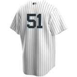 Men's Nike Bernie Williams #51 White New York Yankees Home Official Replica Player Jersey - Pro Jersey Sports