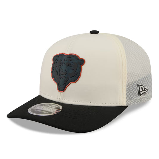 Chicago Bears New Era Color Pop 9SEVENTY Adjustable Hat - Cream/Black