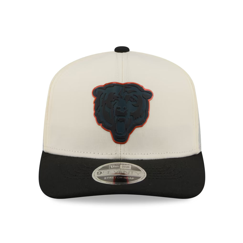 Chicago Bears New Era Color Pop 9SEVENTY Adjustable Hat - Cream/Black