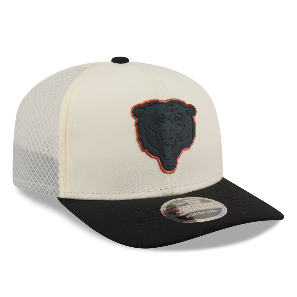 Chicago Bears New Era Color Pop 9SEVENTY Adjustable Hat - Cream/Black