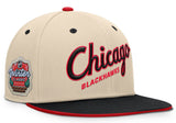 Men's Chicago Blackhawks Fanatics Cream/Black 2025 NHL Winter Classic Snapback Hat - Pro Jersey Sports
