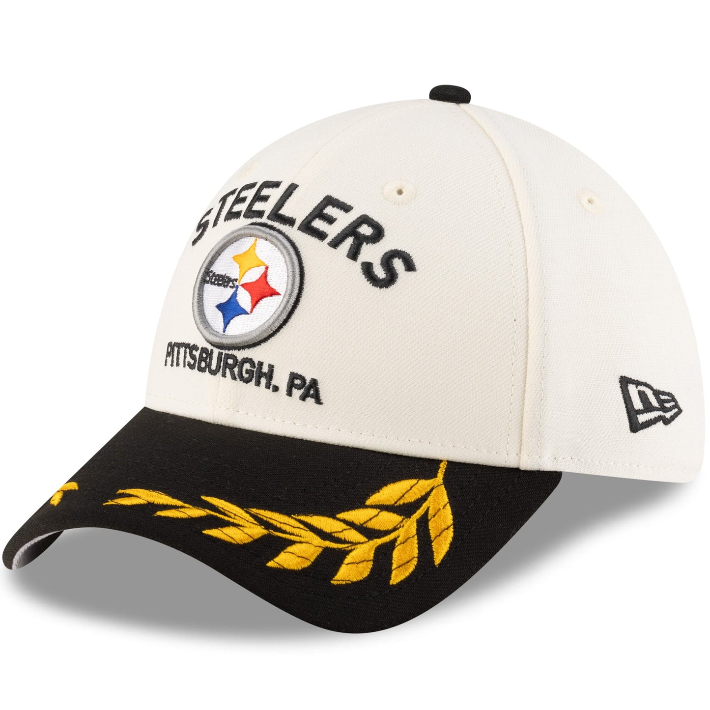 Men's Pittsburgh Steelers New Era 2025 NFL Draft Chrome 39THIRTY Flex Fit Hat - Pro Jersey Sports