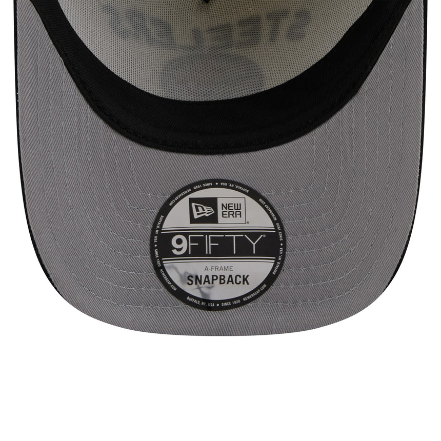 Men's Pittsburgh Steelers New Era 2025 NFL Draft Chrome A-Frame 9FIFTY Snapback Adjustable Hat - Pro Jersey Sports
