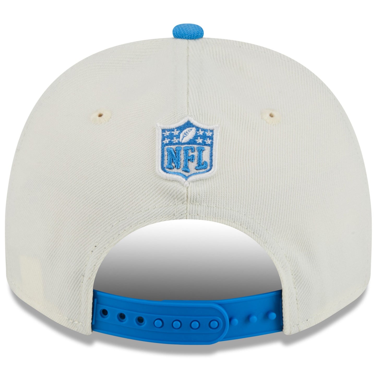 Men's Detroit Lions New Era 2025 NFL Draft Chrome A-Frame 9FIFTY Snapback Adjustable Hat - Pro Jersey Sports