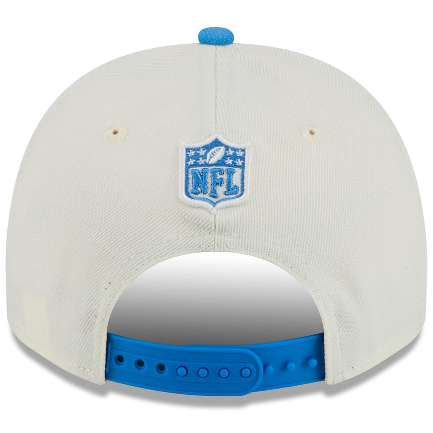 Men's Detroit Lions New Era 2025 NFL Draft Chrome A-Frame 9FIFTY Snapback Adjustable Hat - Pro Jersey Sports