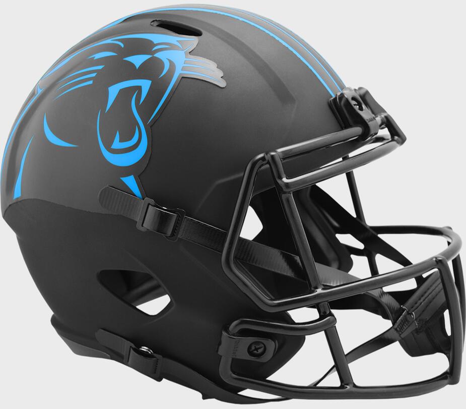 Carolina Panthers Black Alternate Full Size Replica Speed Helmet - Pro Jersey Sports