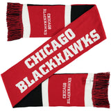 Chicago Blackhawks Reversible Colorblock Scarf - Pro Jersey Sports