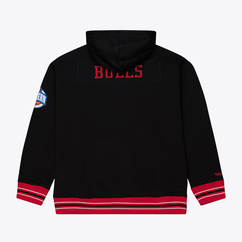 Men's Chicago Bulls Mitchell & Ness Black Playoff Win Lightweight Fleece Hoodie - Pro Jersey Sports