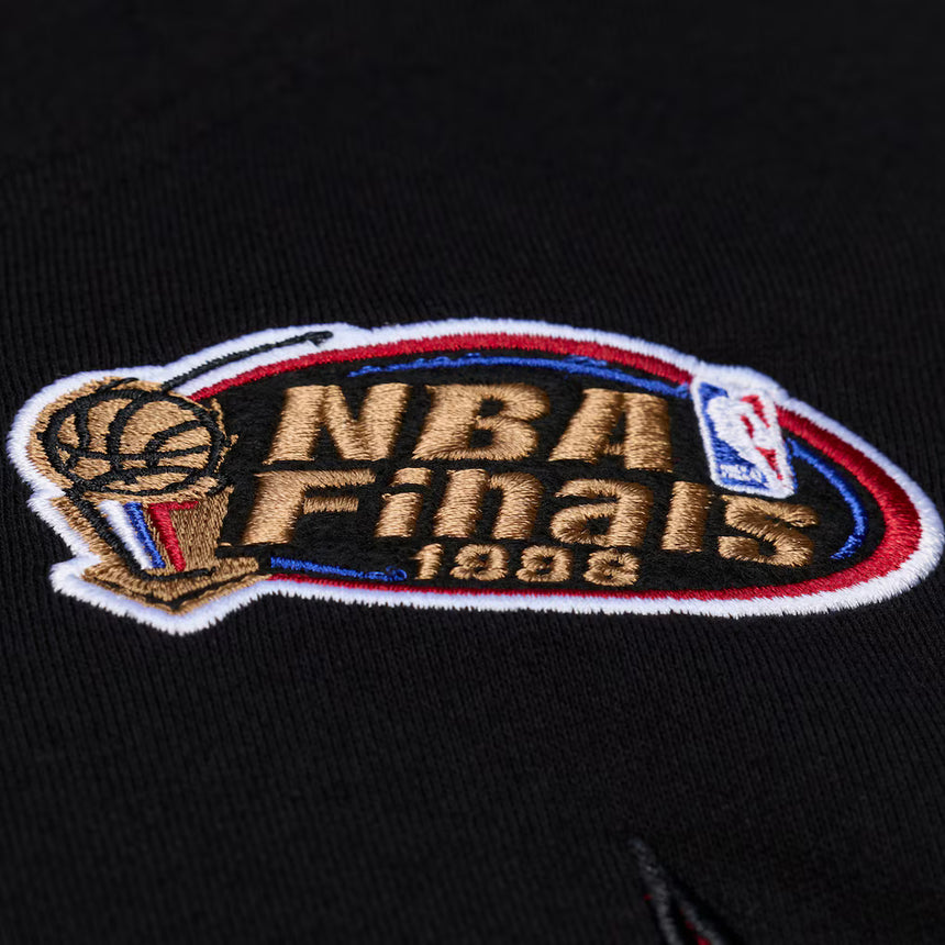 Men's Chicago Bulls Mitchell & Ness Black Playoff Win Lightweight Fleece Hoodie - Pro Jersey Sports