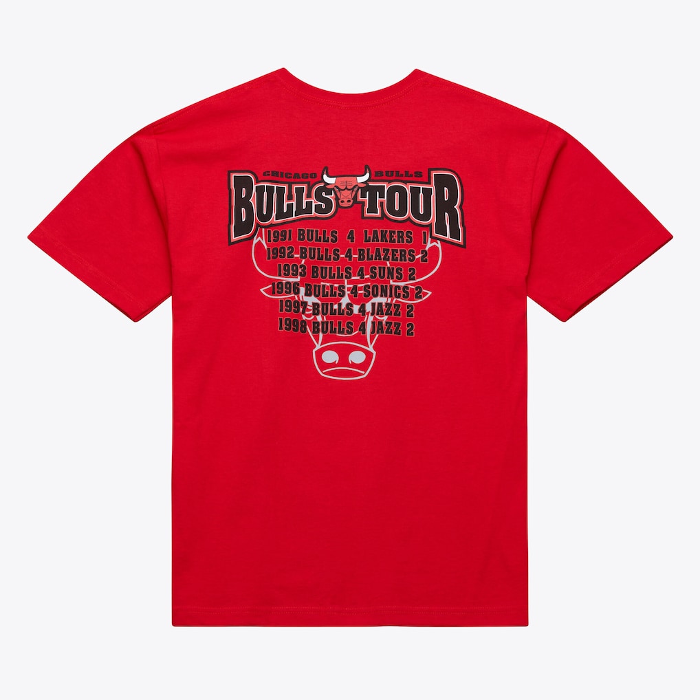 Chicago Bulls Red 1998 NBA Champions Tour Heritage T-Shirt