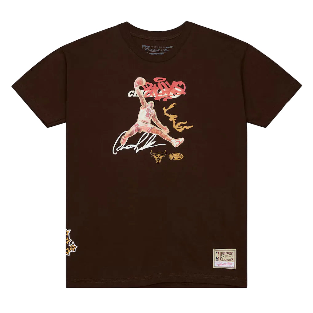 Dennis Rodman Chicago Bulls Brown Don't Mean a Thing Without the Ring Heritage T-Shirt