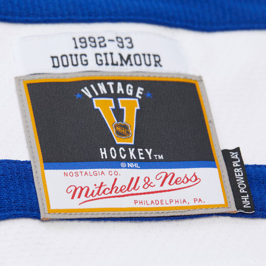 Men's Doug Gilmour Toronto Maple Leafs 1992-93 White Power Play Jersey - Pro Jersey Sports