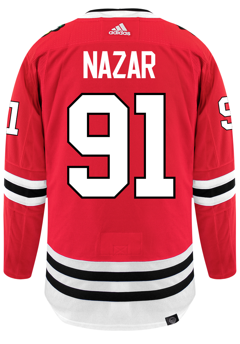 Men's Frank Nazar Chicago Blackhawks adidas Red Home Primegreen Authentic Pro Jersey