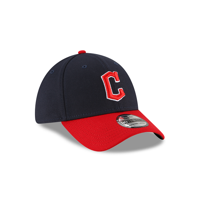 Cleveland Guardians Men’s New Era Navy MLB Team Classic Home 39Thirty Flex Fit Hat