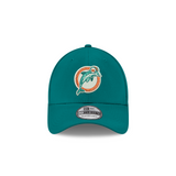 Men's Miami Dolphins Alternate Logo New Era Aqua Team Classic 39THIRTY Flex Hat - Pro Jersey Sports