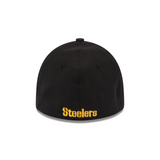 Men's Pittsburgh Steelers New Era Black Team Classic 39THIRTY Flex Hat - Pro Jersey Sports
