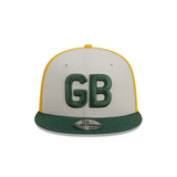 Men's Green Bay Packers Historic Team Color NFL 9FIFTY Snapback Adjustable Hat - Pro Jersey Sports