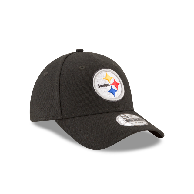 Pittsburgh Steelers Black The League Primary Logo 9FORTY Adjustable Game Cap