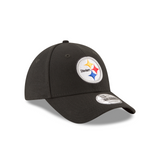 Pittsburgh Steelers Black The League Primary Logo 9FORTY Adjustable Game Cap - Pro Jersey Sports