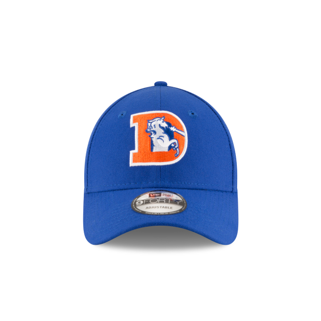 Denver Broncos Royal Historic Logo The League 9FORTY Adjustable Game Hat