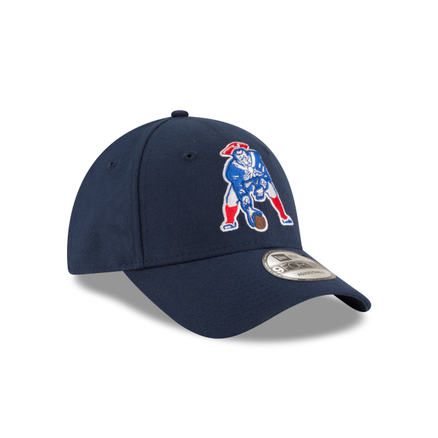 New England Patriots Historic Logo Navy The League 9FORTY Adjustable Game Hat