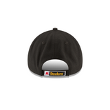 Pittsburgh Steelers Black The League Primary Logo 9FORTY Adjustable Game Cap - Pro Jersey Sports