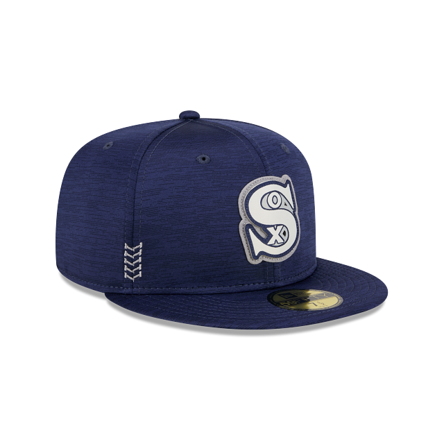 Chicago White Sox New Era Navy 2024 Clubhouse Alternate 59FIFTY Fitted Hat