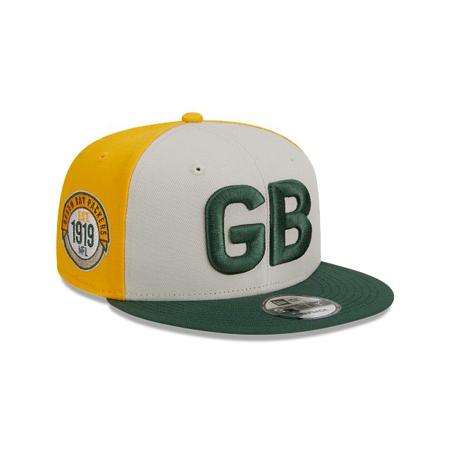 Men's Green Bay Packers Historic Team Color NFL 9FIFTY Snapback Adjustable Hat - Pro Jersey Sports