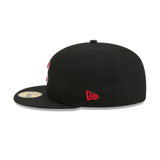 Chicago Cubs New Era Black 59FIFTY Color Basic Fitted Hat