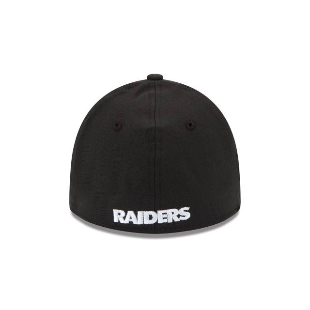 Men's Las Vegas Raiders New Era Black Team Classic 39THIRTY Flex Hat