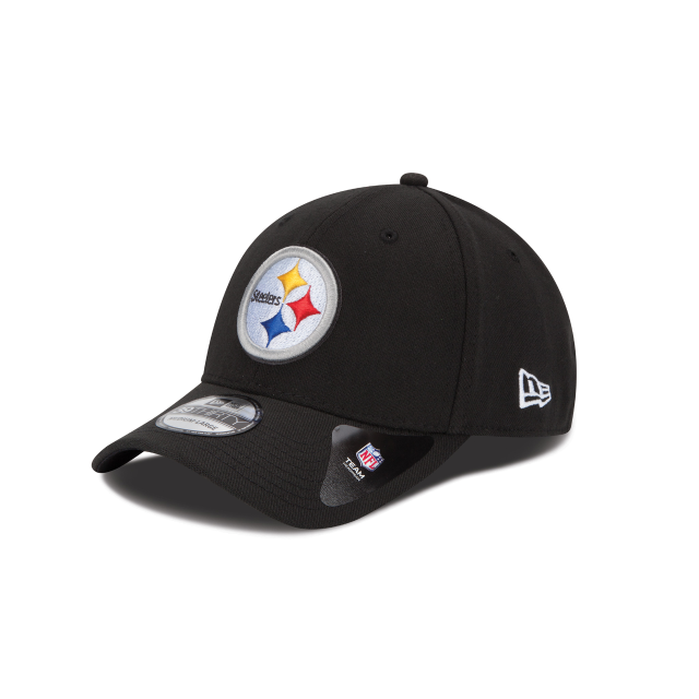 Men's Pittsburgh Steelers New Era Black Team Classic 39THIRTY Flex Hat