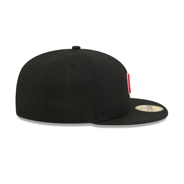 Chicago Cubs New Era Black 59FIFTY Color Basic Fitted Hat
