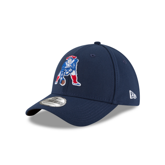 New England Patriots New Era Navy Alternate Logo 39THIRTY Team Classic Flex Hat