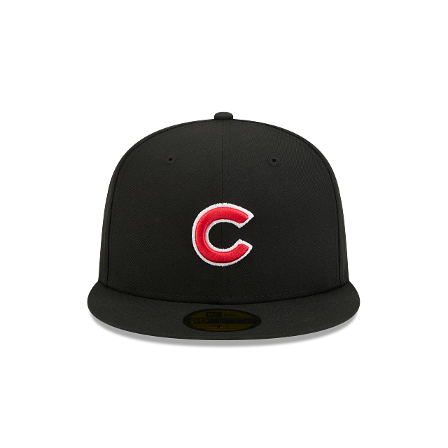 Chicago Cubs New Era Black 59FIFTY Color Basic Fitted Hat
