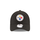 Pittsburgh Steelers Black The League Primary Logo 9FORTY Adjustable Game Cap - Pro Jersey Sports