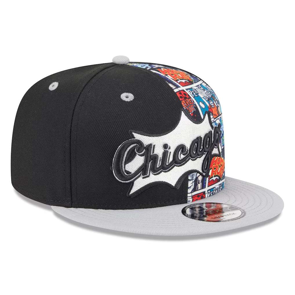 Chicago White Sox New Era 2025  Diamond Hero Black/Gray 9FIFTY Snapback Hat