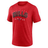 Men's Chicago Bulls Athletic Red Fanatics Backboard Tri-Blend Tee - Pro Jersey Sports