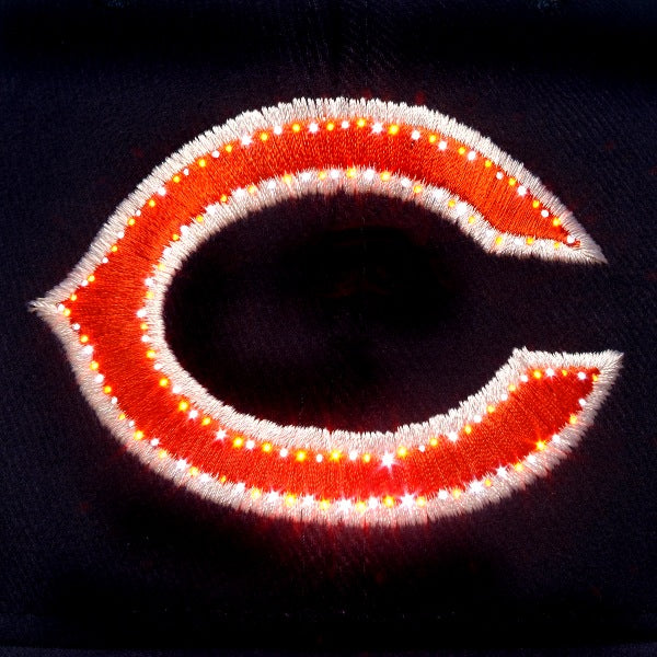 Chicago Bears Fiber Optic Lightwear Adjustable Hat