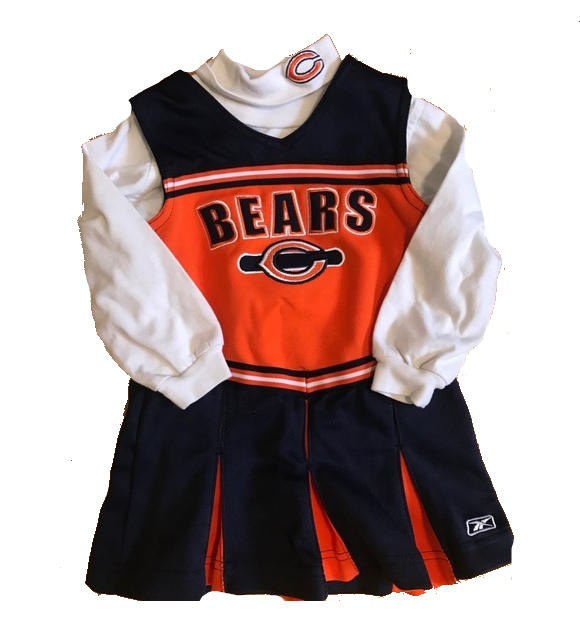 Kids Girls Reebok Chicago Bears 2 Piece Cheerleader Outfit