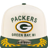 Men's Green Bay Packers New Era 2025 NFL Draft Chrome A-Frame 9FIFTY Snapback Adjustable Hat - Pro Jersey Sports
