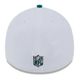 Men's New York Jets Primary Logo New Era White/Green 2023 Sideline 39THIRTY Flex Hat - Pro Jersey Sports
