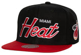 Miami Heat HWC Team Script 2.0 Mitchell & Ness Snapback Hat - Pro Jersey Sports