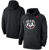 Nike Men's Georgia Bulldogs Black "Bulldog" Club Fleece Hoodie - Pro Jersey Sports