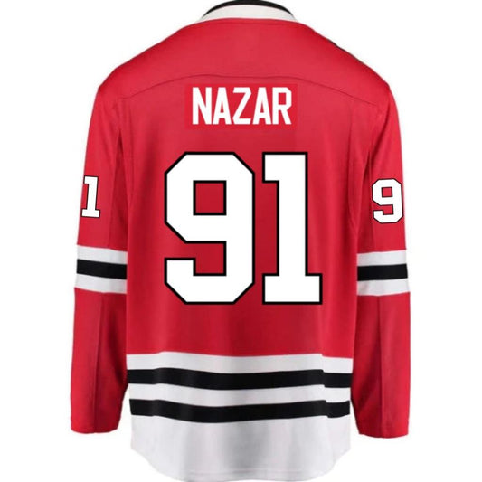 Youth Frank Nazar Chicago Blackhawks Premier Red Home Jersey