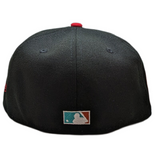 Anaheim Angels New Era 2 Tone Black/Red Guns N Roses Inspired Rock Pack 59FIFTY Fitted Hat - Pro Jersey Sports