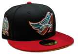 Anaheim Angels New Era 2 Tone Black/Red Guns N Roses Inspired Rock Pack 59FIFTY Fitted Hat - Pro Jersey Sports
